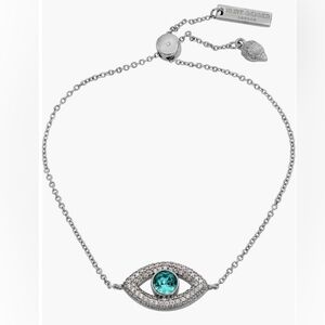 Kurt Geiger Silver Bracelet with Baby Blue Gem